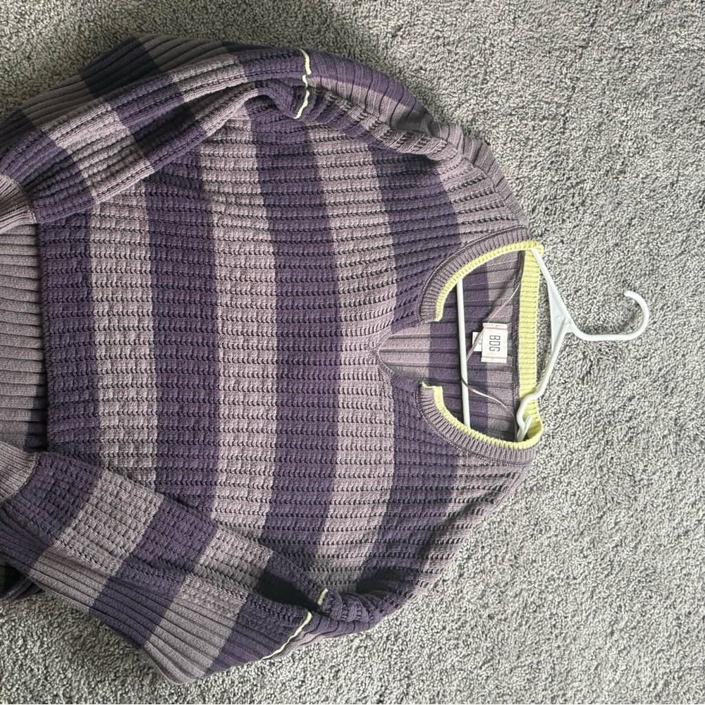 Urban Outfitters Purple Striped Sweatshirt
